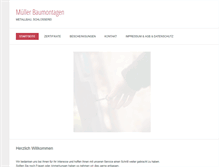 Tablet Screenshot of muellerkinzenbach.de